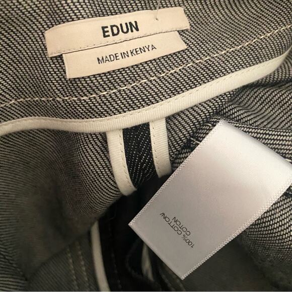 NEW Edun Denim Cropped Leg Pant - Picture 4 of 12